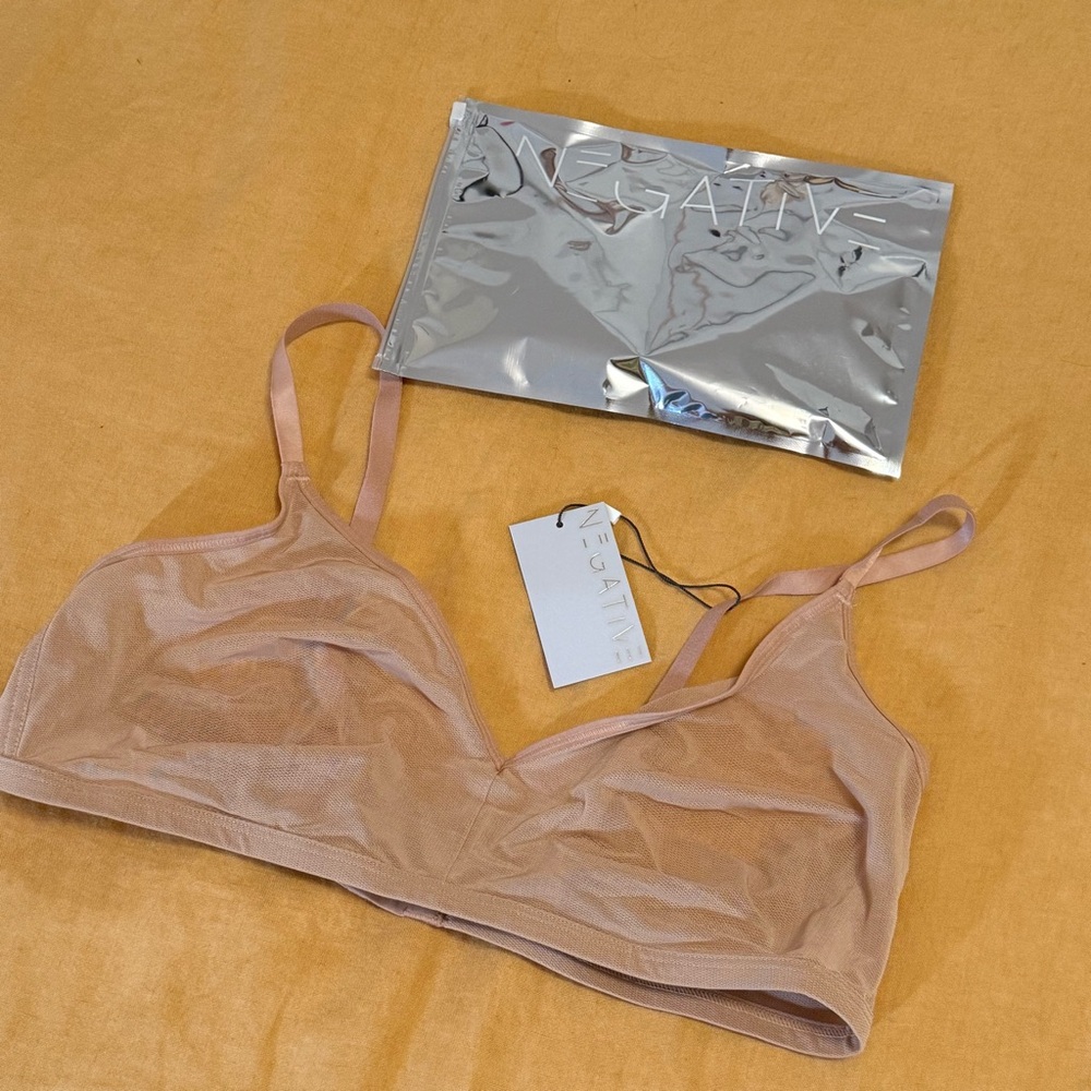 Negative Underwear Nude Mesh Bralette